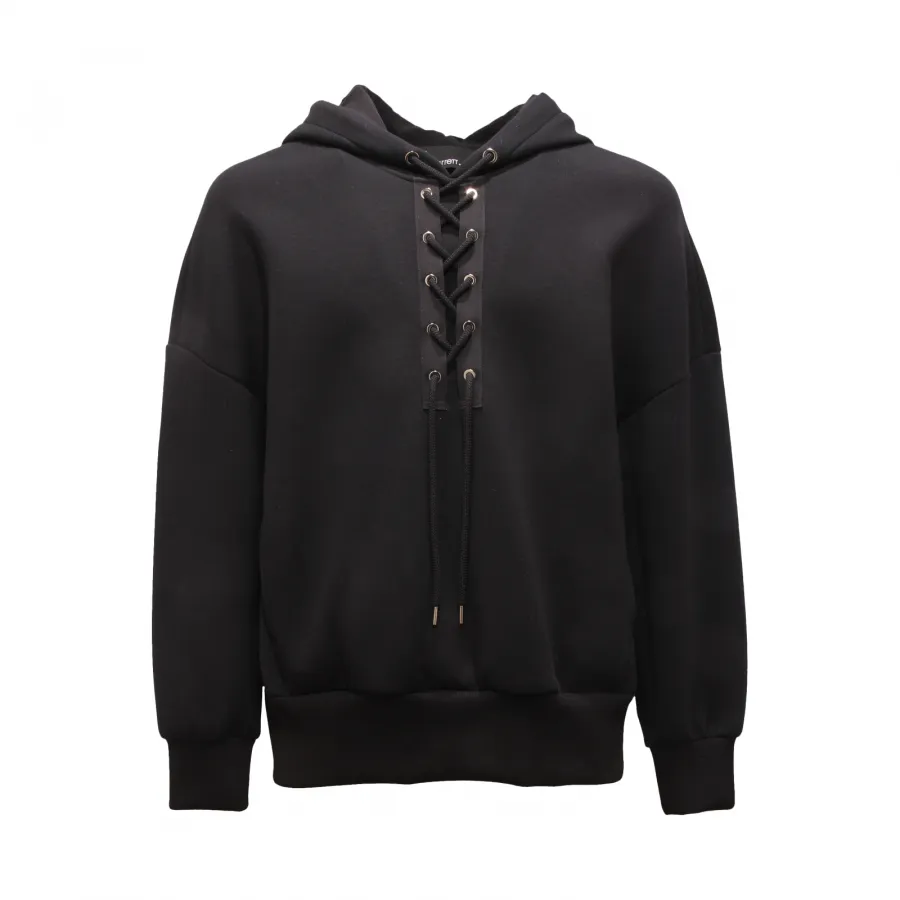 0152AV FELPA UOMO  NEIL BARRETT BAGGY MAN SWEATSHIRT BLACK