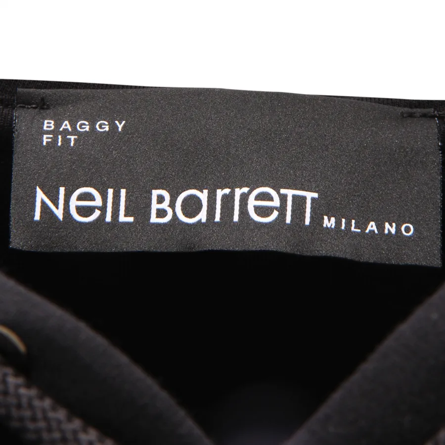 0152AV FELPA UOMO  NEIL BARRETT BAGGY MAN SWEATSHIRT BLACK