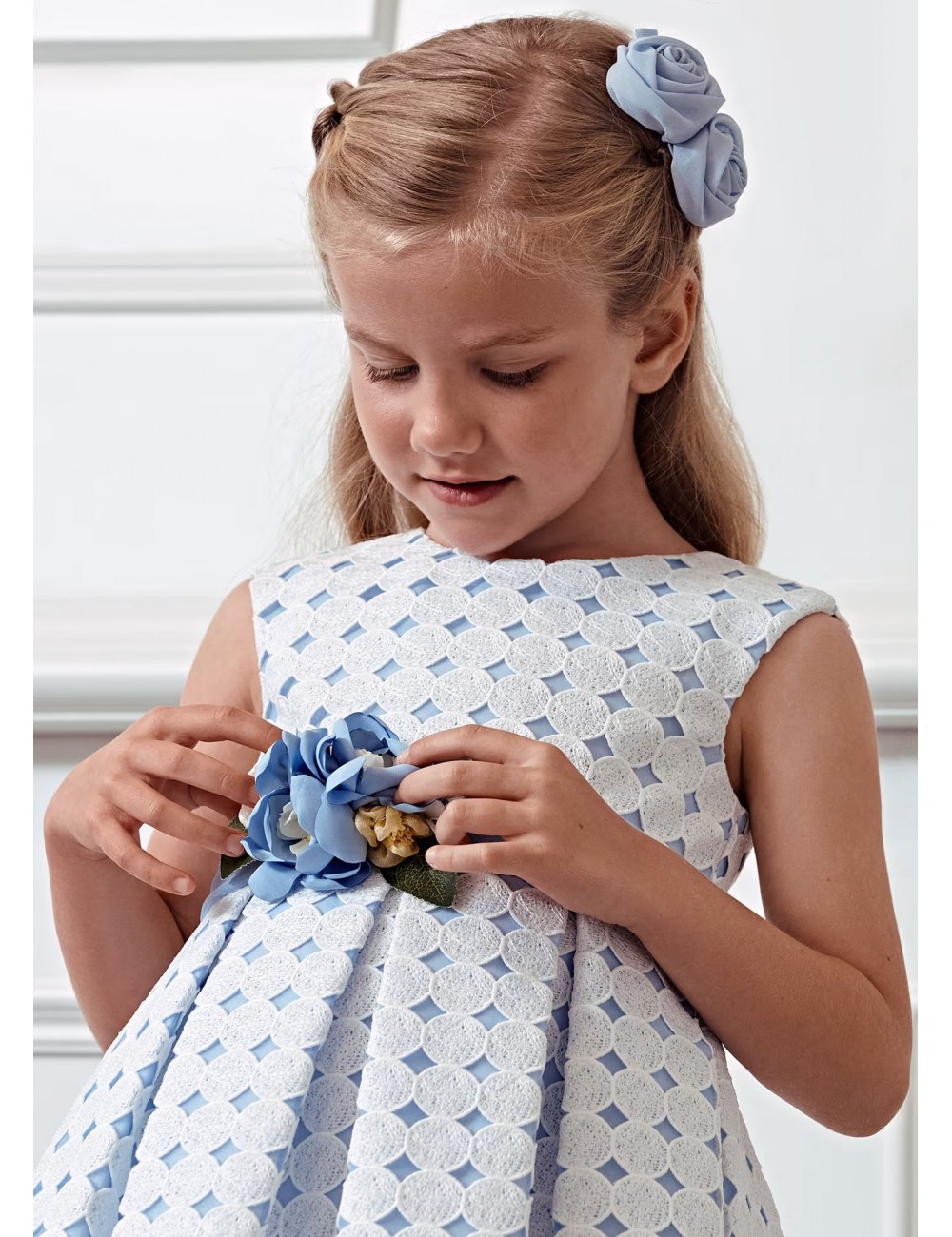 055 VESTITO GUIPIR ABEL E LULA ABITO CERIMONIA BAMBINA KIDS GIRL 05055 VESTITINO