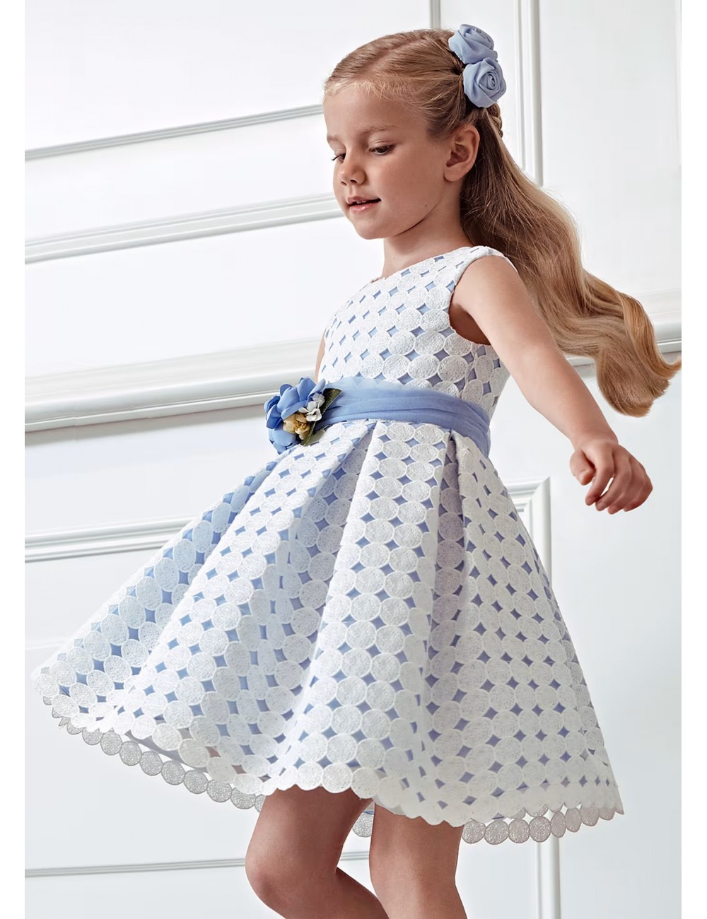 055 VESTITO GUIPIR ABEL E LULA ABITO CERIMONIA BAMBINA KIDS GIRL 05055 VESTITINO