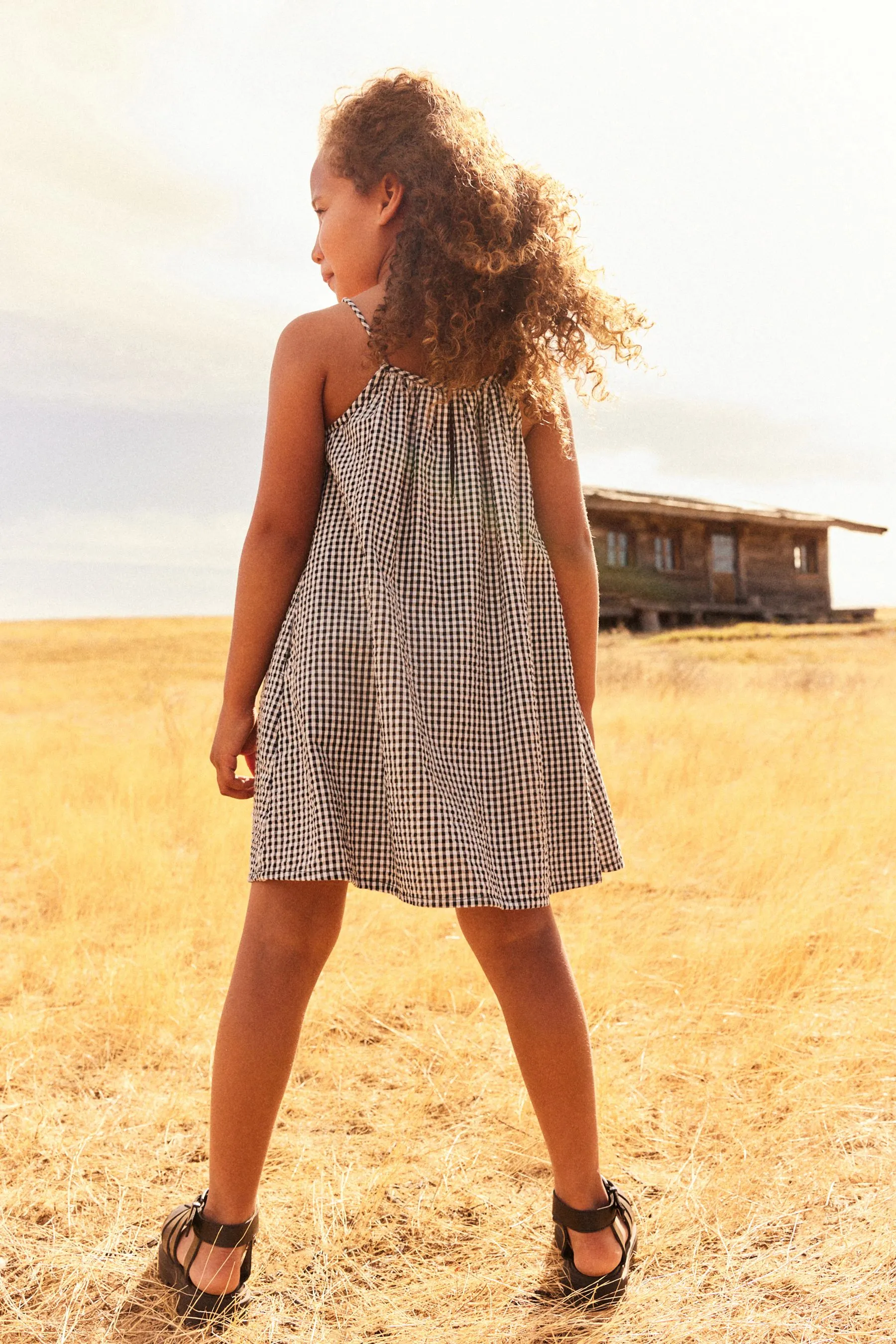 100% Cotone con spalline Sundress (3-16anni)    