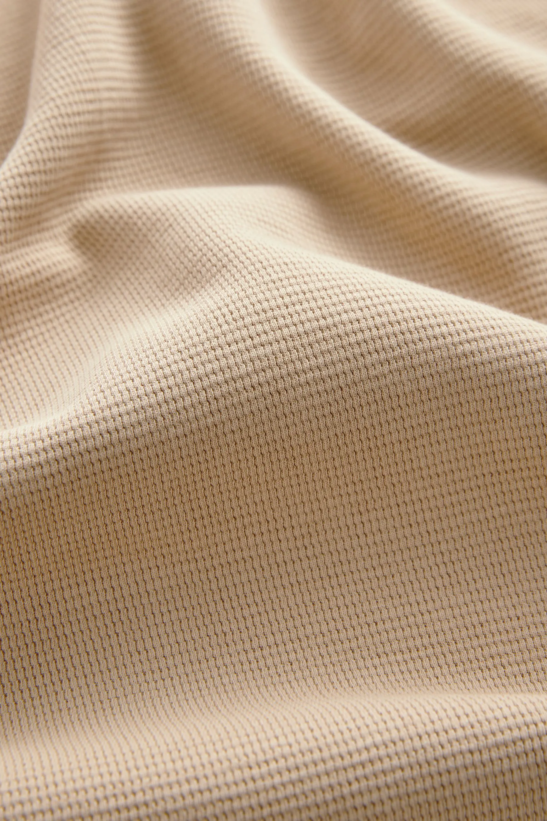 100% Cotone T-Shirt Microwaffle testurizzata    