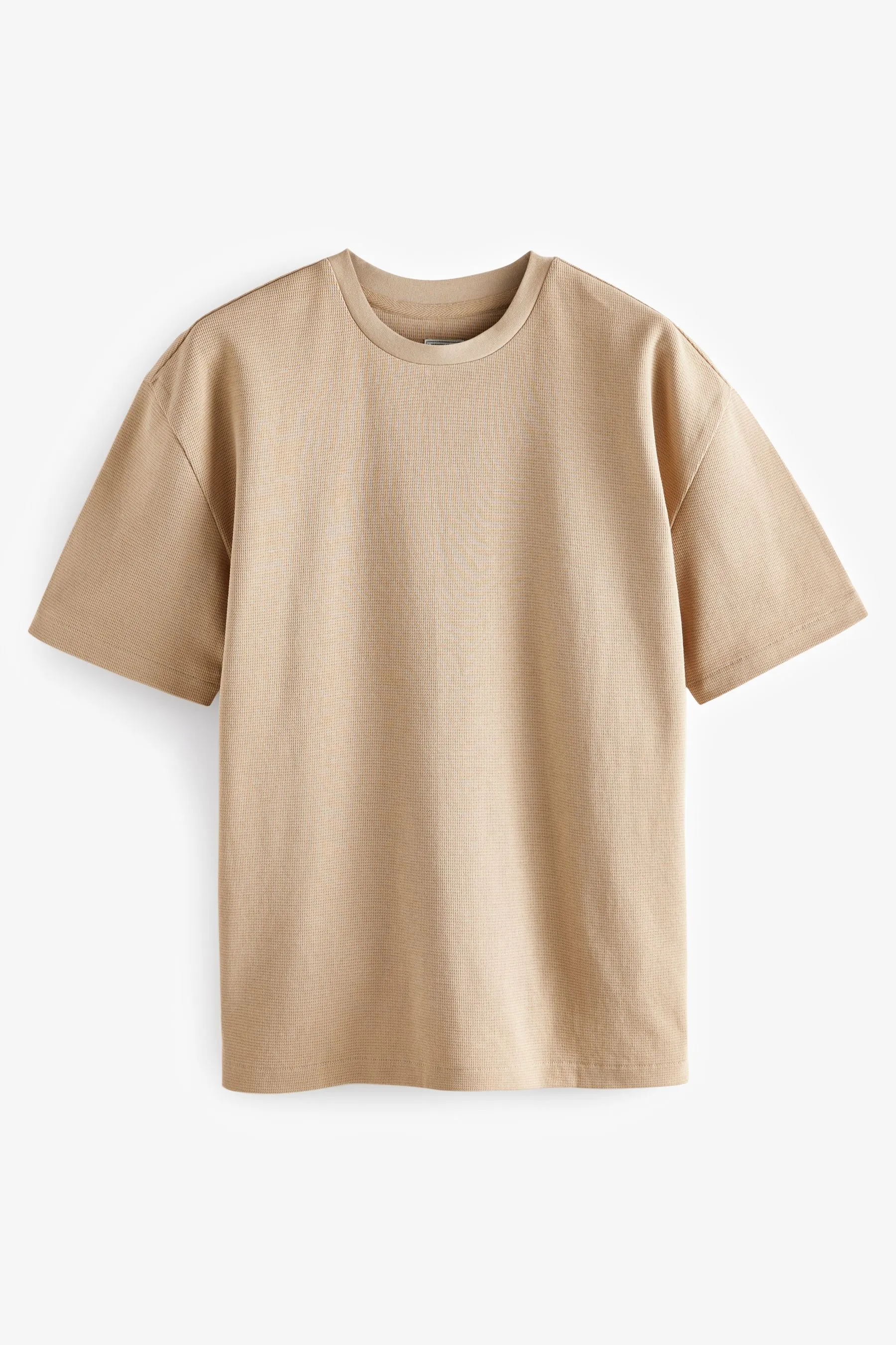 100% Cotone T-Shirt Microwaffle testurizzata    