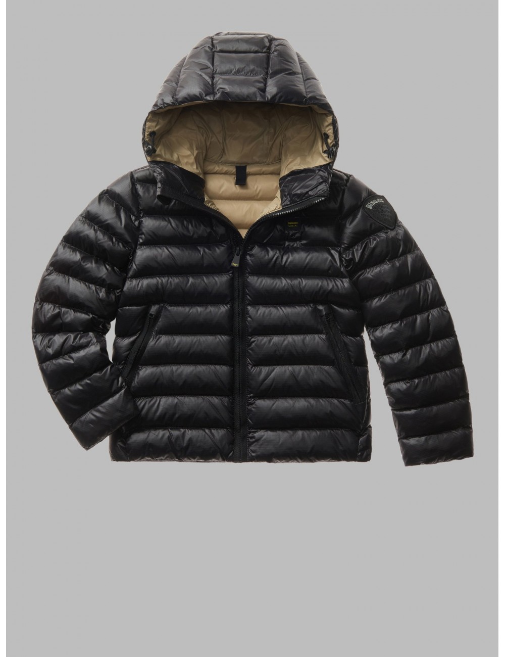 23WBLKC02228 999TT GIUBBINO BLAUER BAMBINO BOY PIUMINO CAPPUCCIO NYLON KID KIDS