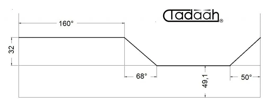 70AR32 Camma standard Radiale per Schütte SF26, SFH130
