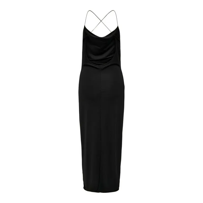 ABITO DONNA TINTA UNITA CON SCHIENA SCOPERTA ONLY