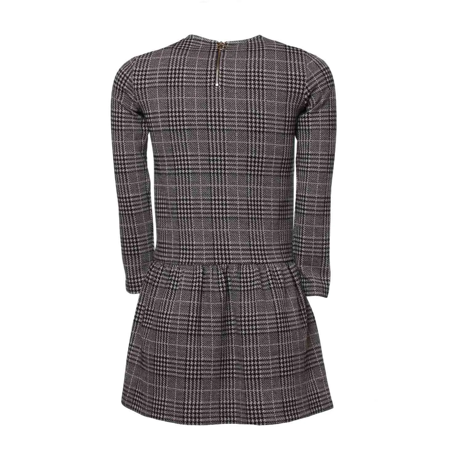 Abito Madras Grigio Bambina Teen