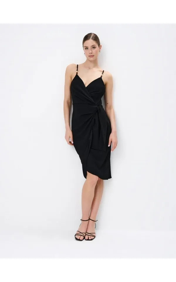Abito midi con spalline