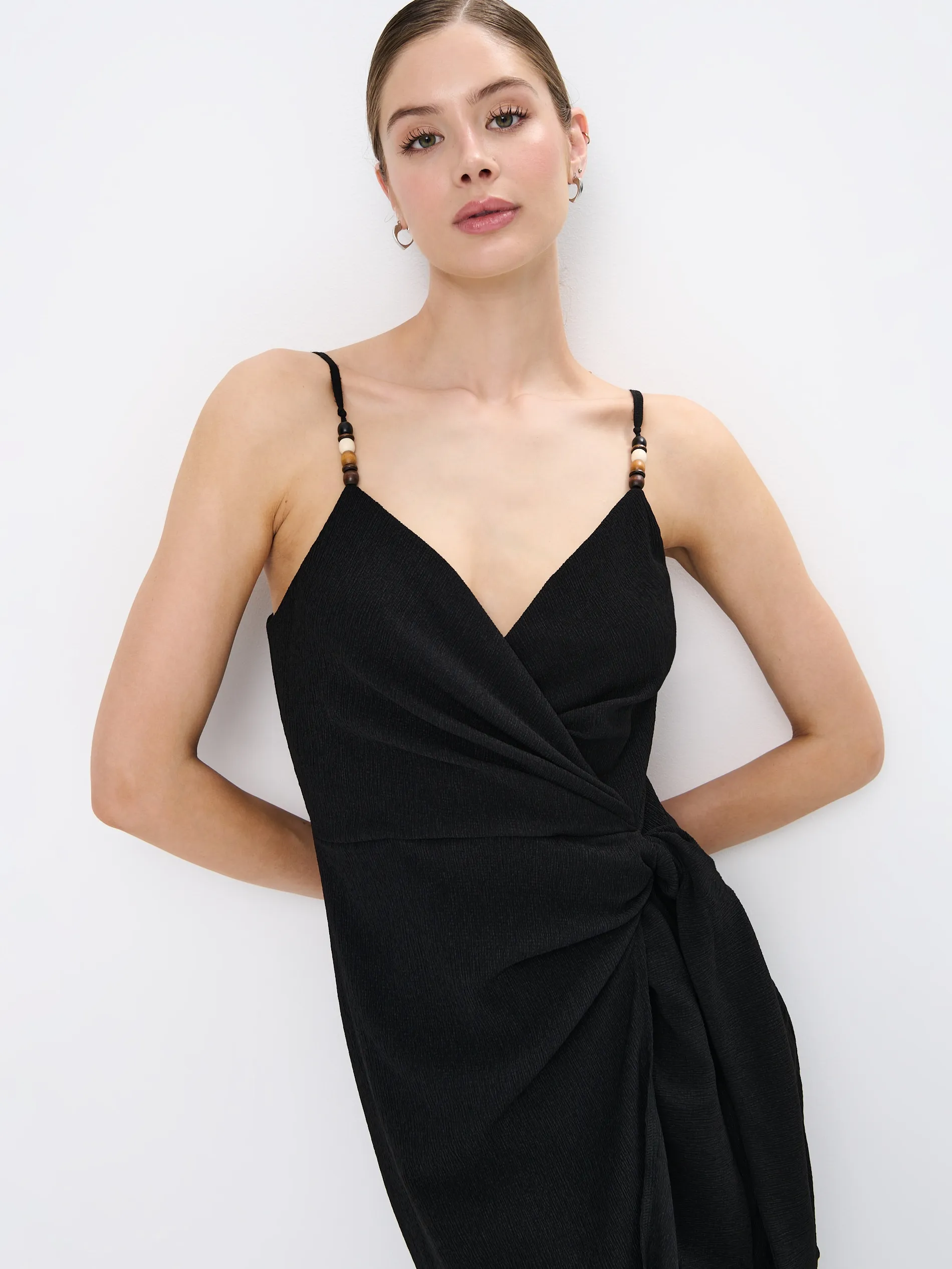 Abito midi con spalline