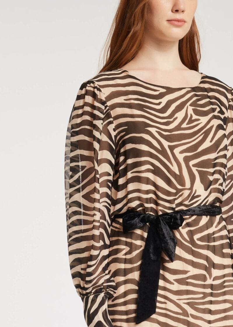 Abito stampa animalier