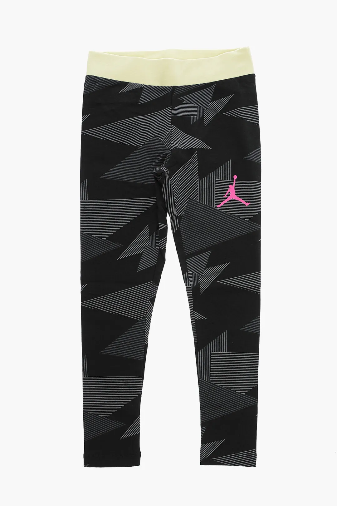 AIR JORDAN Leggings Stampati con Banda in Vita a Contrasto