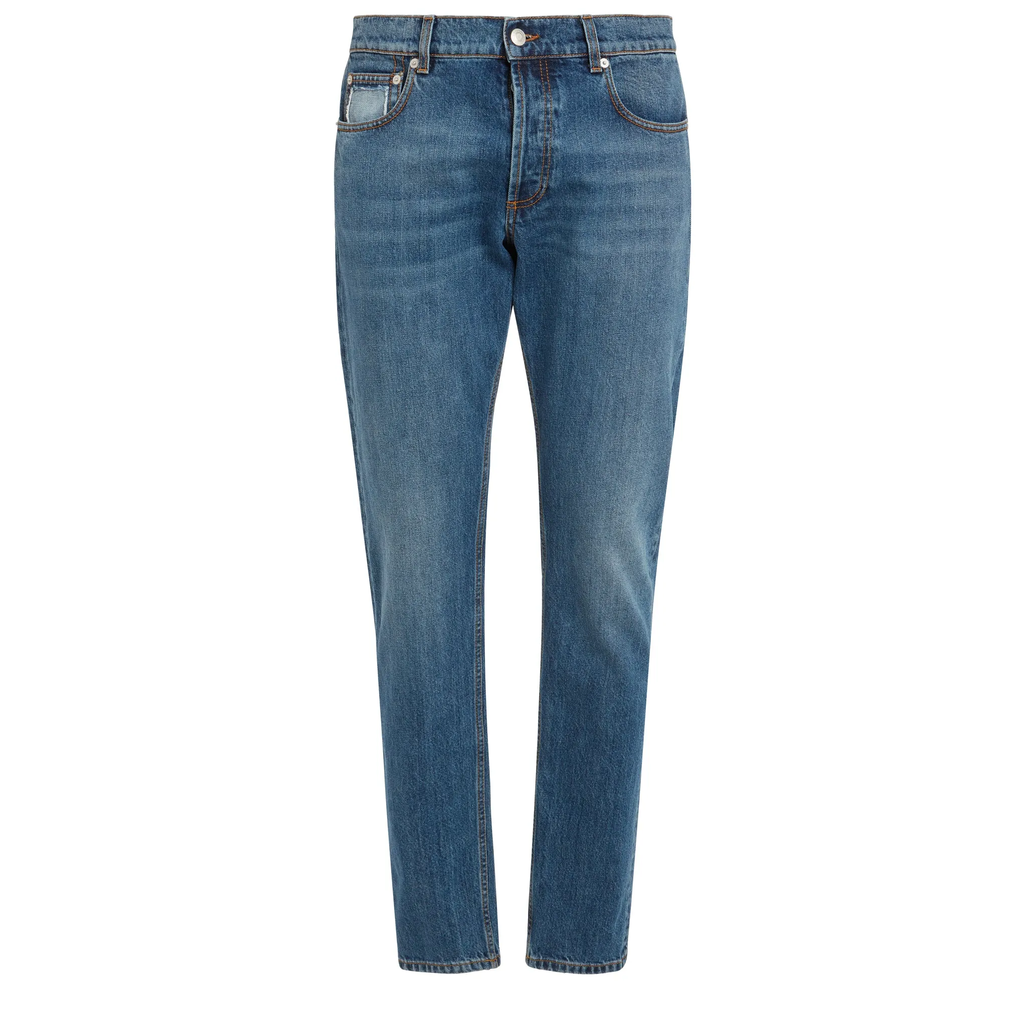 ALEXANDER MCQUEEN  Jeans in denim blu