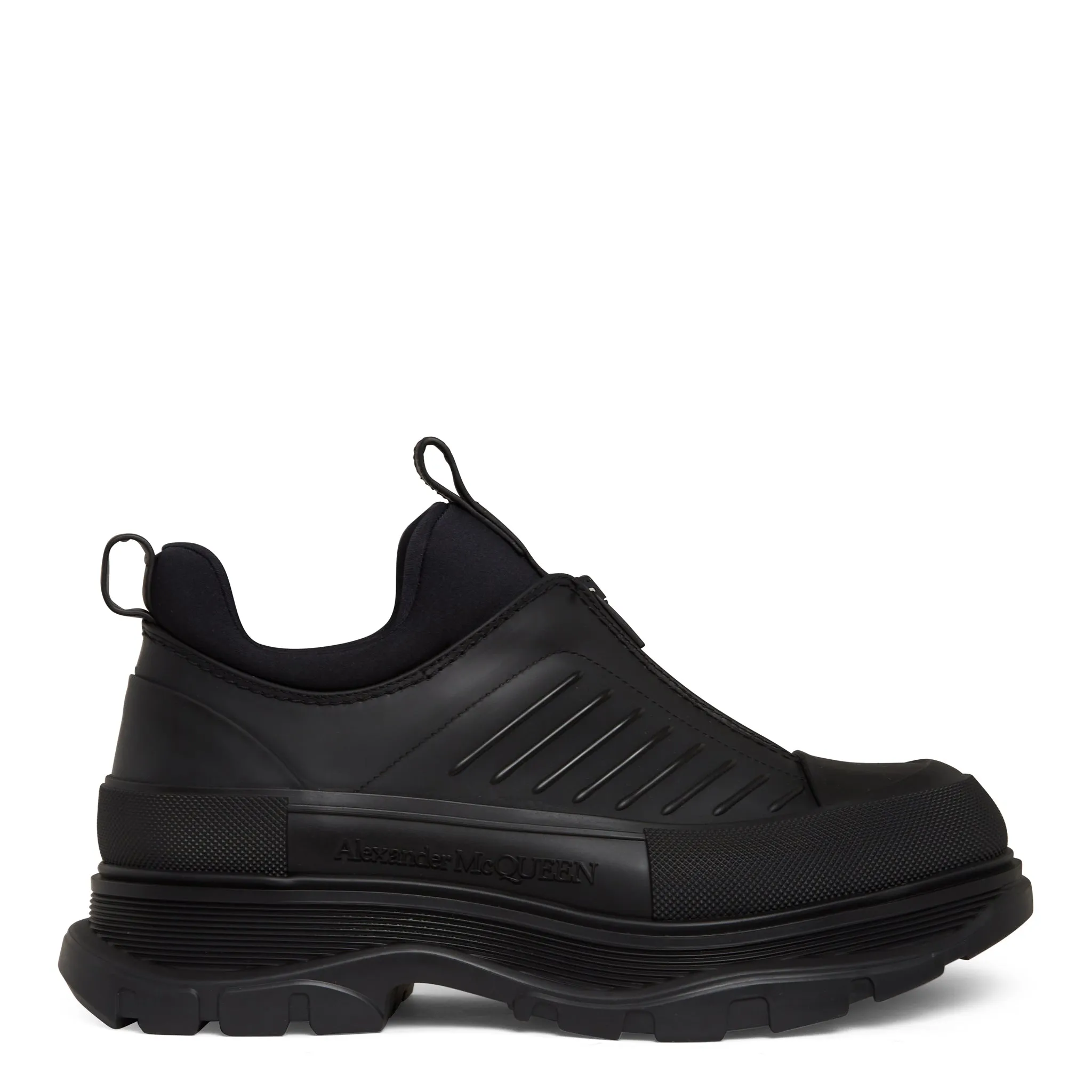 ALEXANDER MCQUEEN  Sneakers ''Moto Tread Slick'' in pelle nere