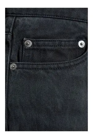 AMI Abbigliamento,Jeans Jeans a gamba ampia in cotone nero 