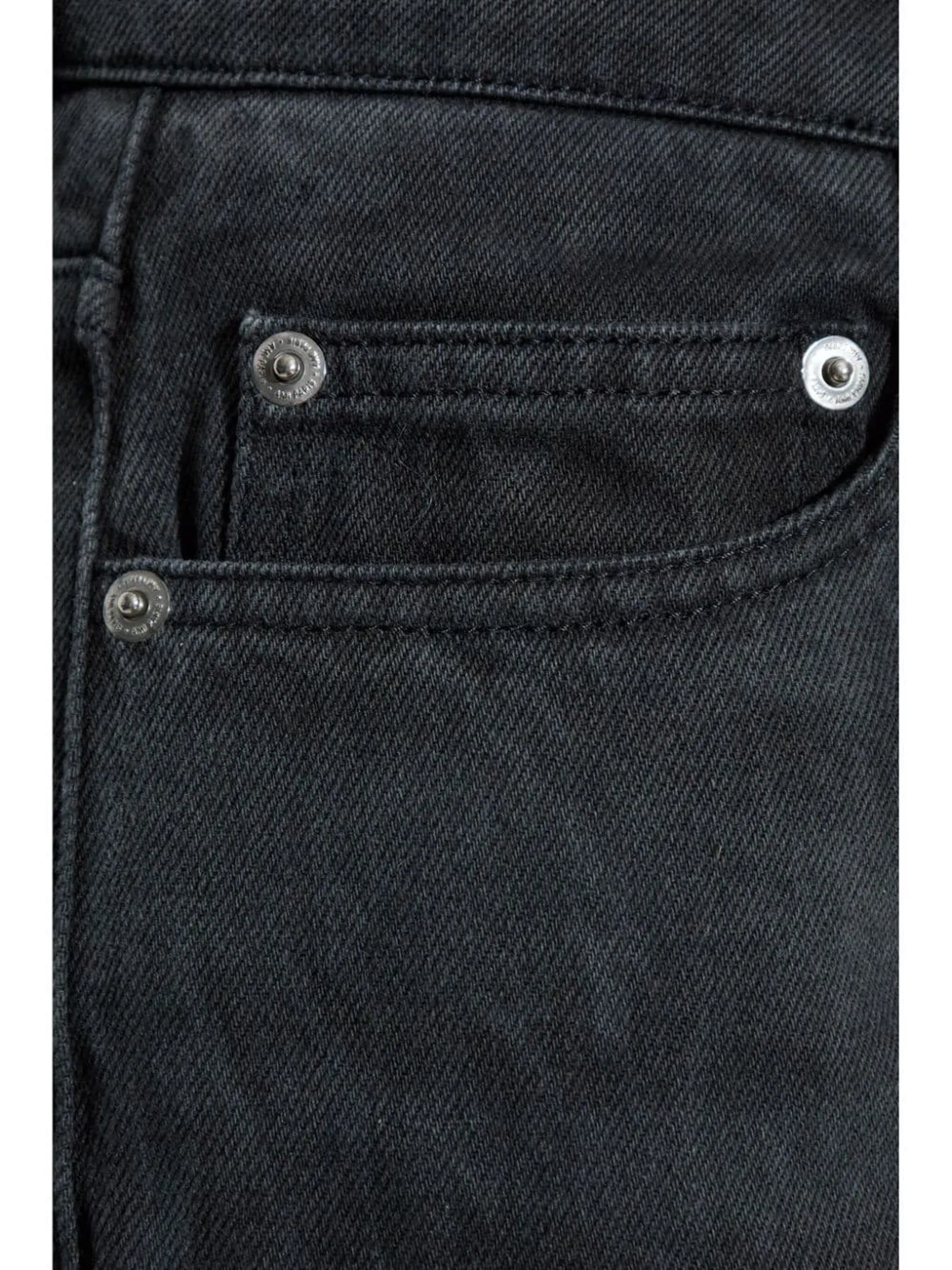AMI Abbigliamento,Jeans Jeans a gamba ampia in cotone nero 