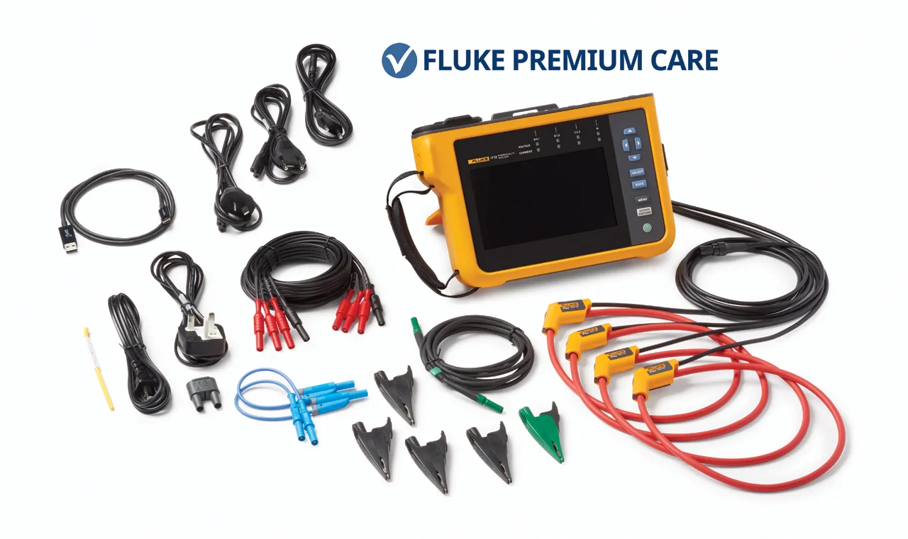 Analizzatore qualità rete elettrica Fluke 1777, 3 fasi, 1000V cc max, interfaccia USB