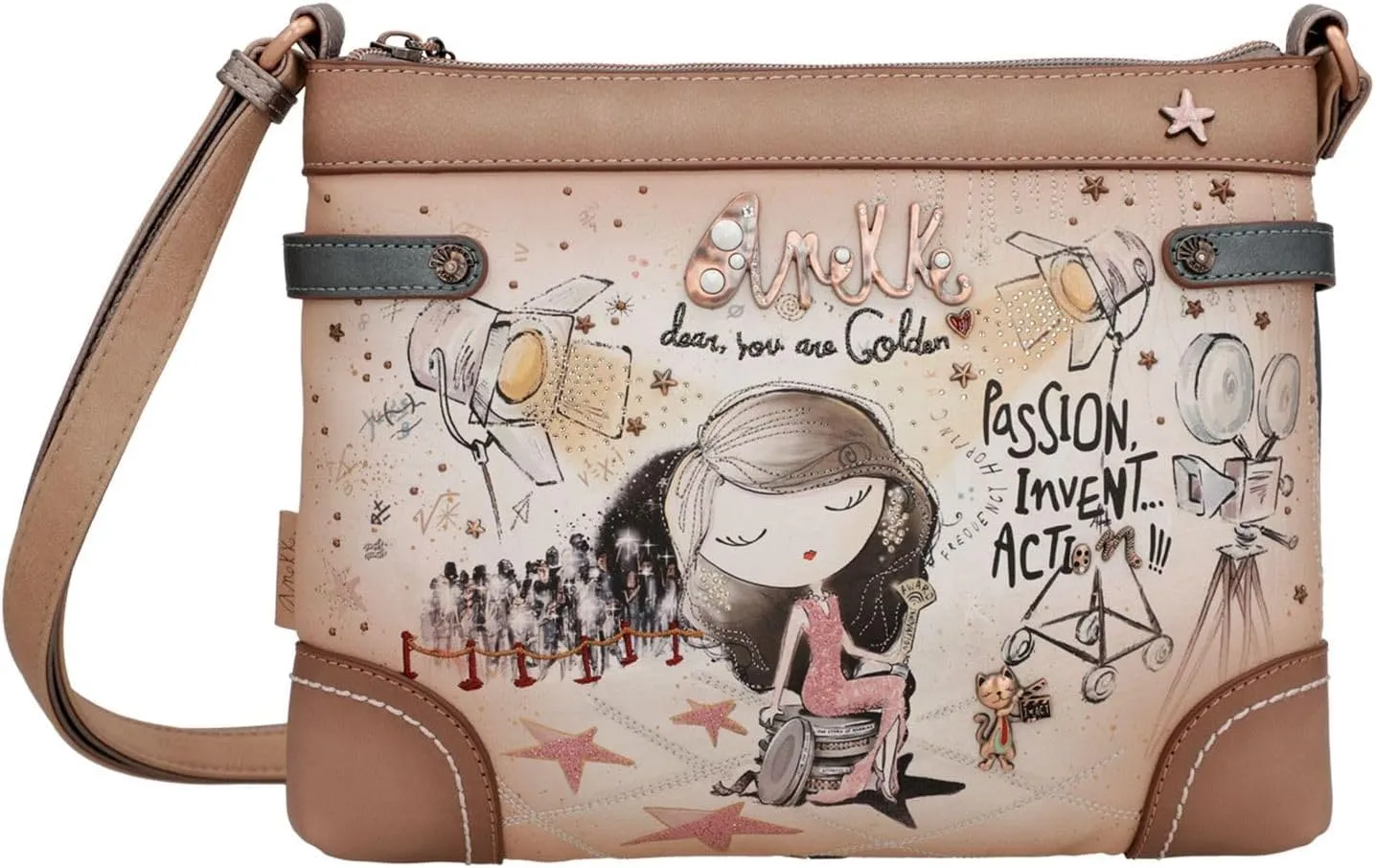 ANEKKE Borsa a Tracolla Donna - Cuoio modello 38703-701