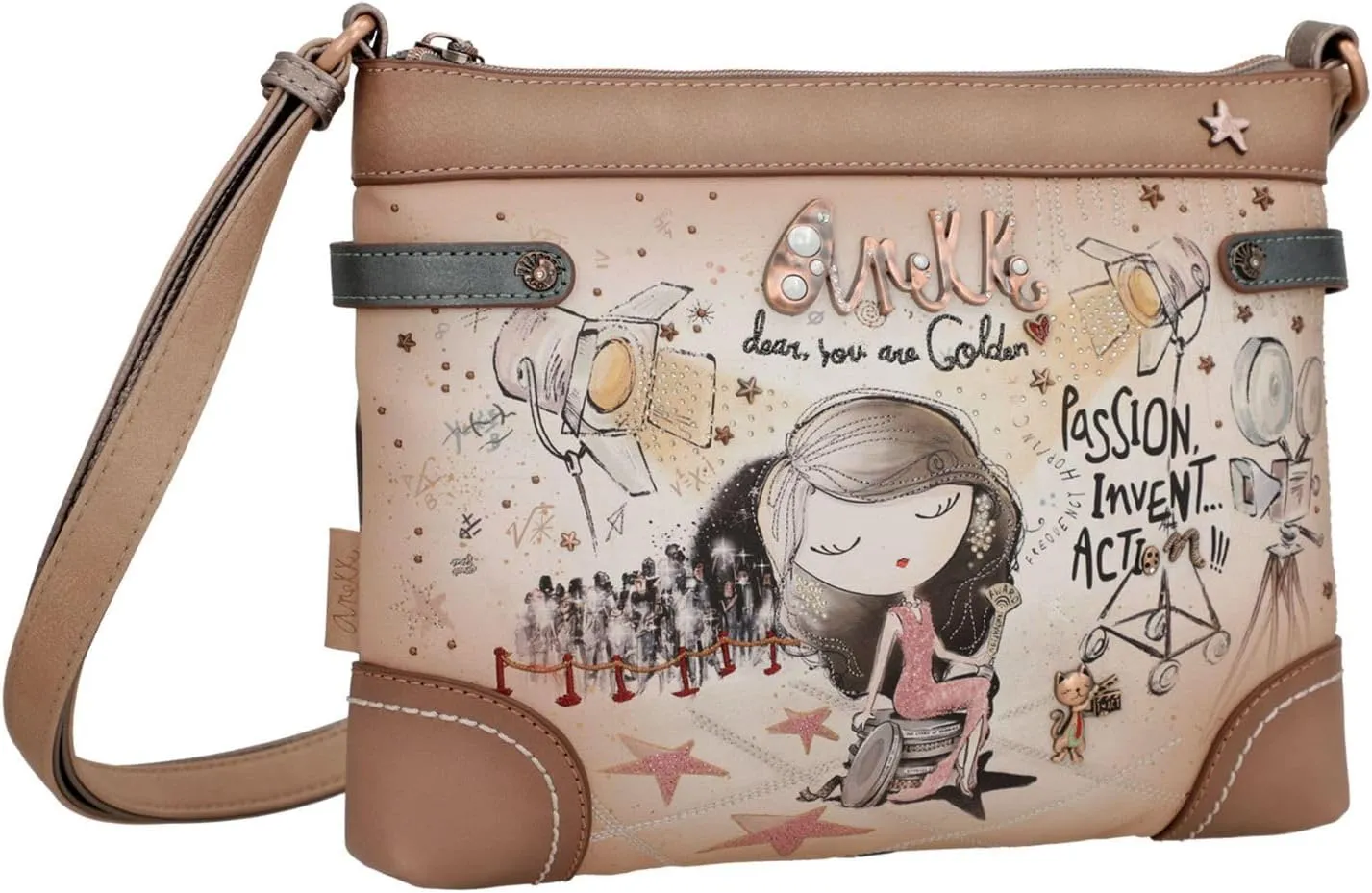 ANEKKE Borsa a Tracolla Donna - Cuoio modello 38703-701