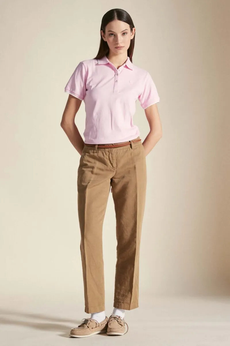 ARIA – Polo rosa pastello in cotone