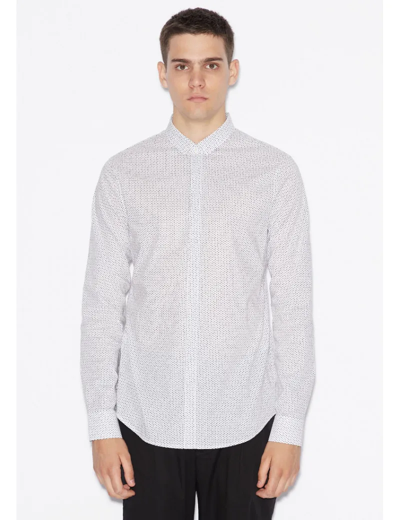 ARMANI EXCHANGE camicia uomo slim fit fantasia stampata 6GZC25