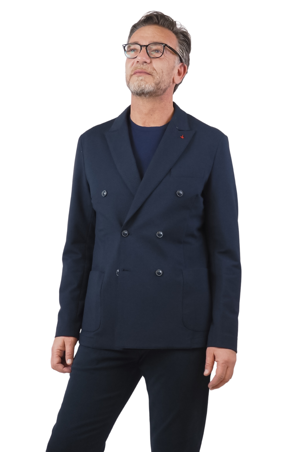 AT.P.CO giacca doppiopetto uomo blu