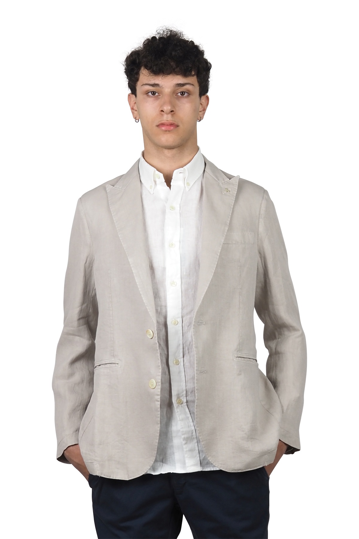 AT.P.CO. giacca in lino beige