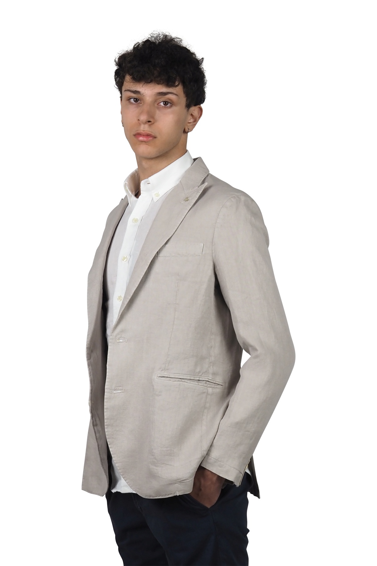 AT.P.CO. giacca in lino beige