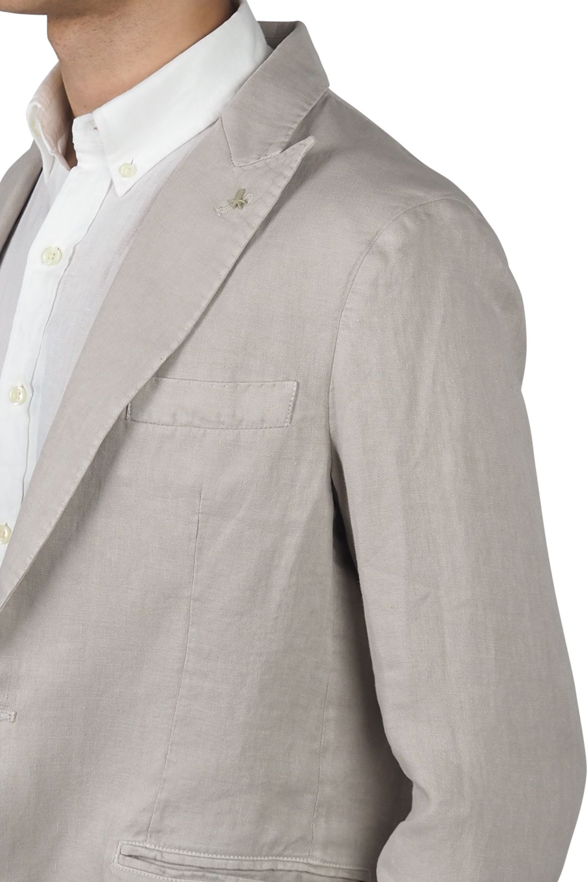 AT.P.CO. giacca in lino beige