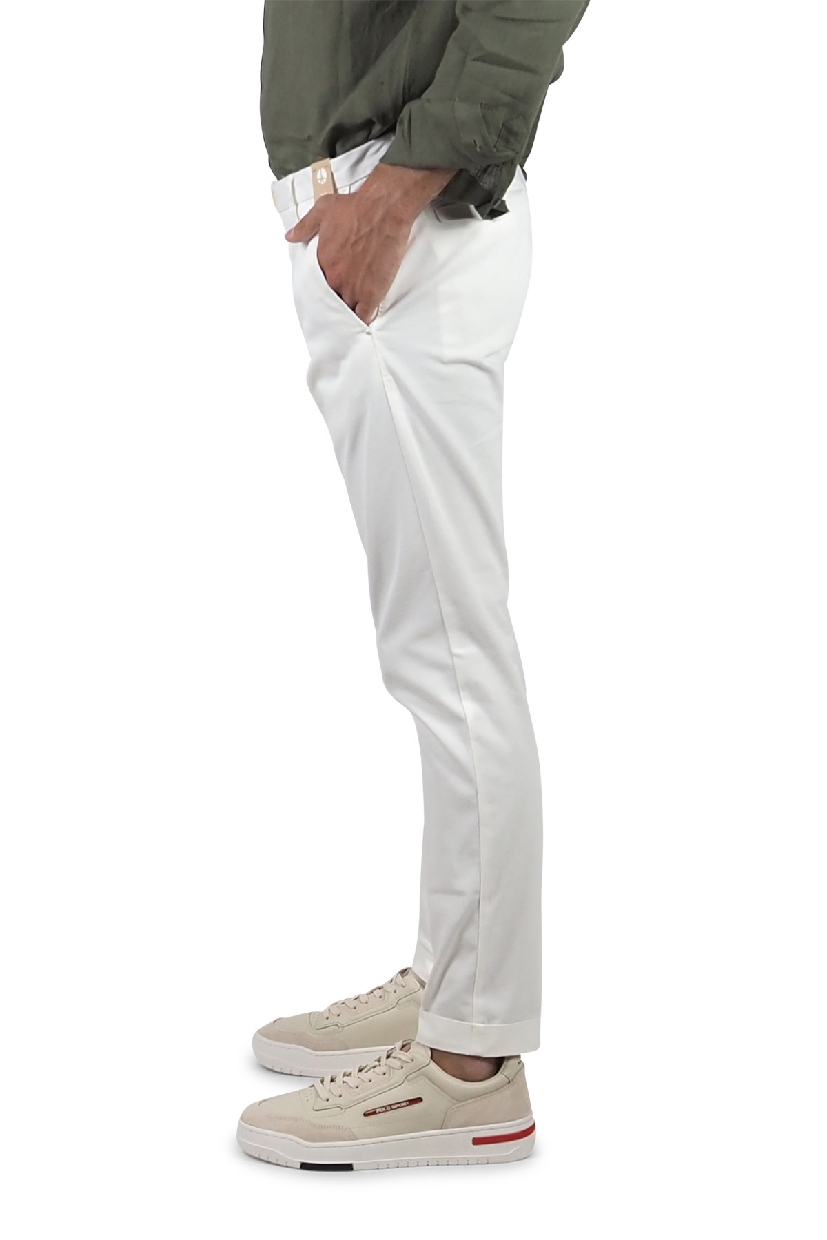 AT.P.CO. pantaloni uomo estivi bianchi