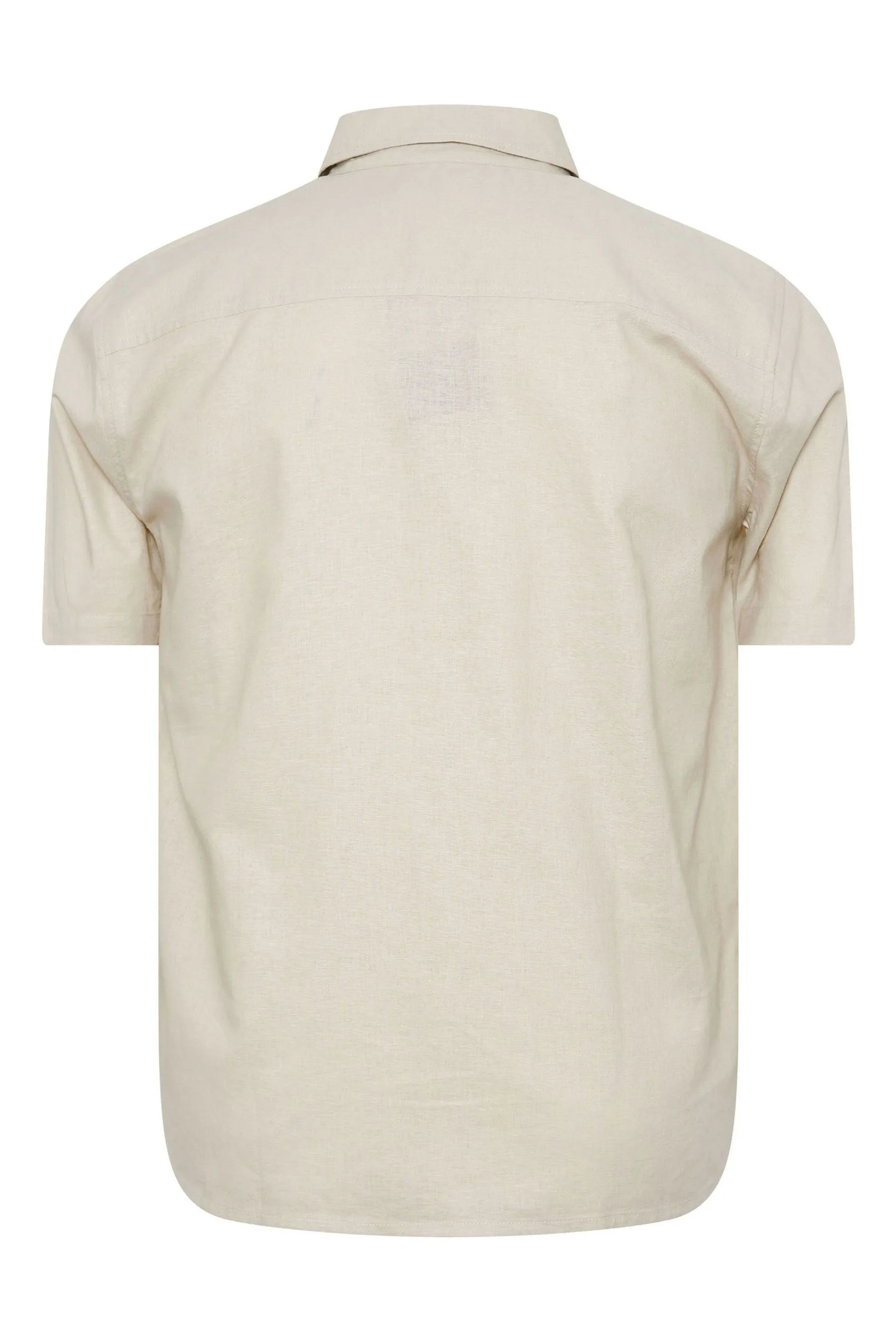 BadRhino Big & Tall - Camicia in Manica corta di prima qualità in lino    