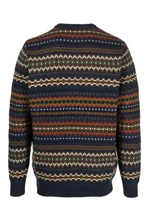 BARBOUR Abbigliamento,Maglieria Maglione Barbour Case Fair Isle Navy Marl 