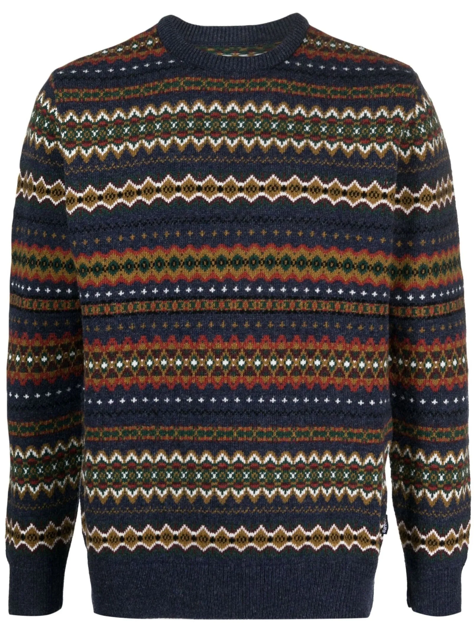 BARBOUR Abbigliamento,Maglieria Maglione Barbour Case Fair Isle Navy Marl 