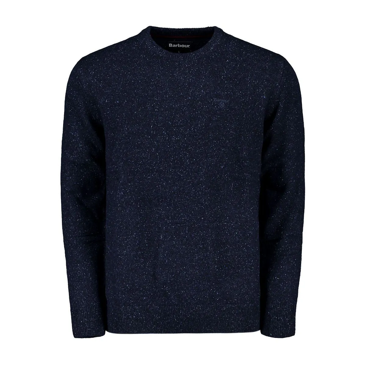      BARBOUR MAGLIONE GIROCOLLO IN LANA MARMORIZZATO  