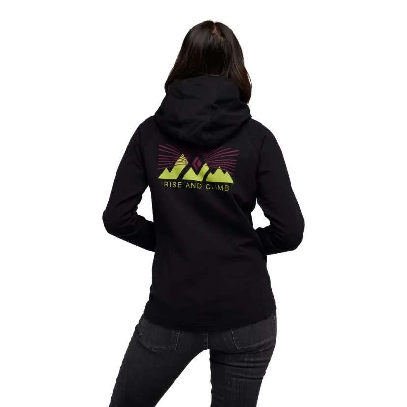 BD Black Diamond W Rise And Climb Fz Hoody felpa donna