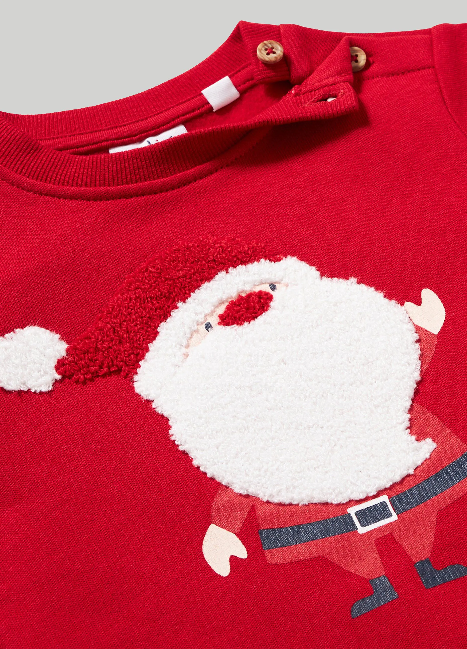 BLUKIDS  Felpa in puro cotone con stampa neonato