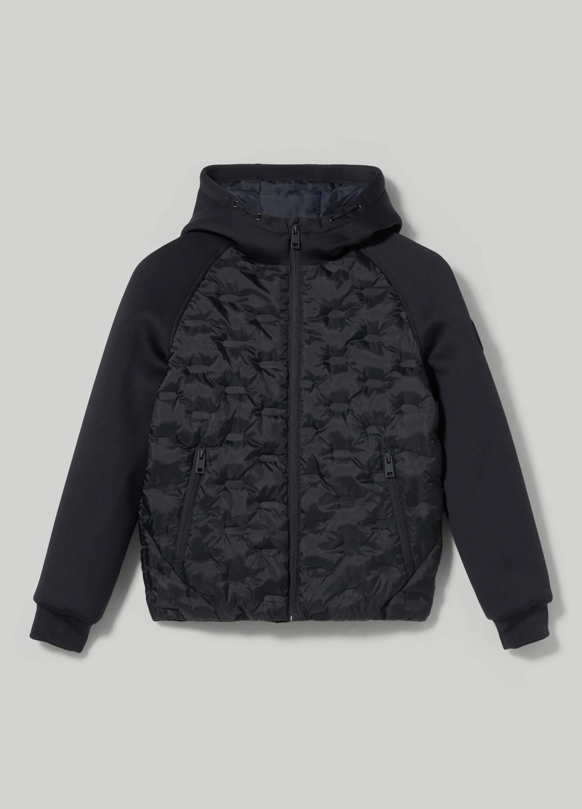 BLUKIDS  Giubbino full zip con maniche scuba ragazzo