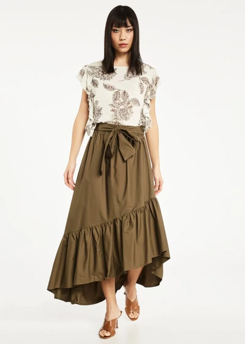 Blusa in twill di viscosa