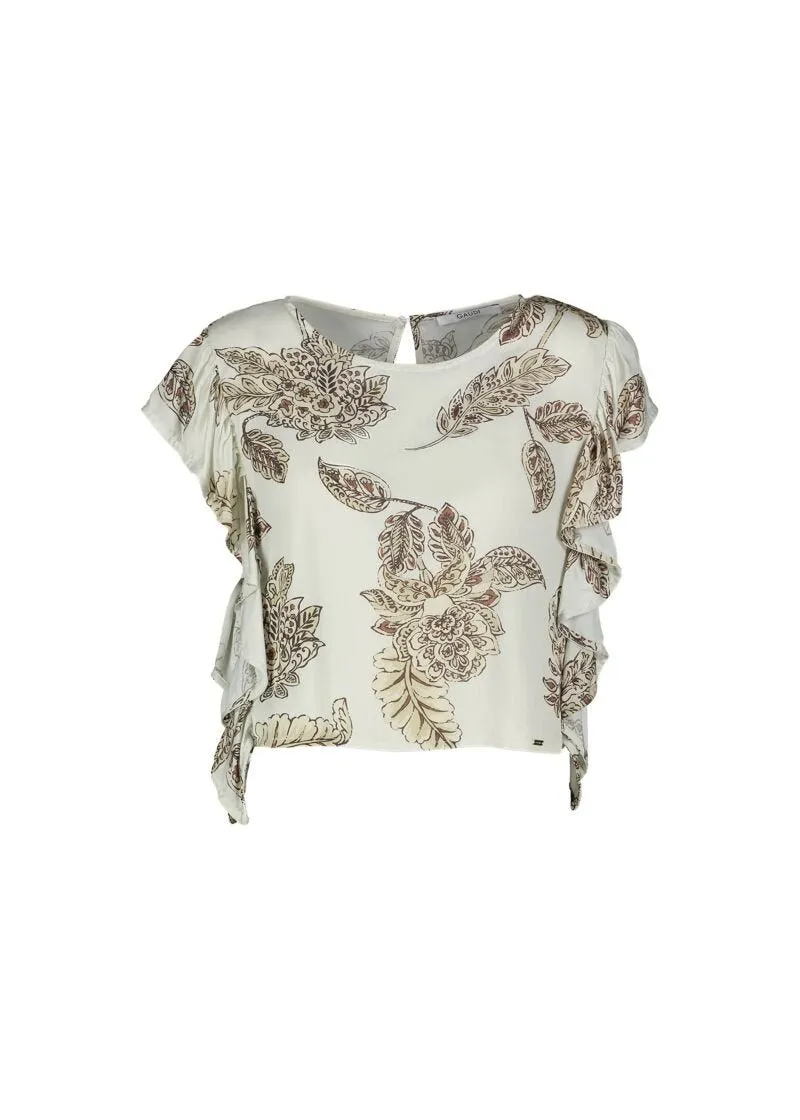 Blusa in twill di viscosa