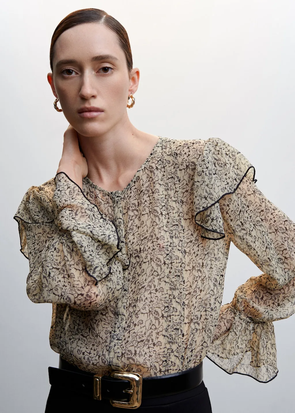 Blusa stampa floreale