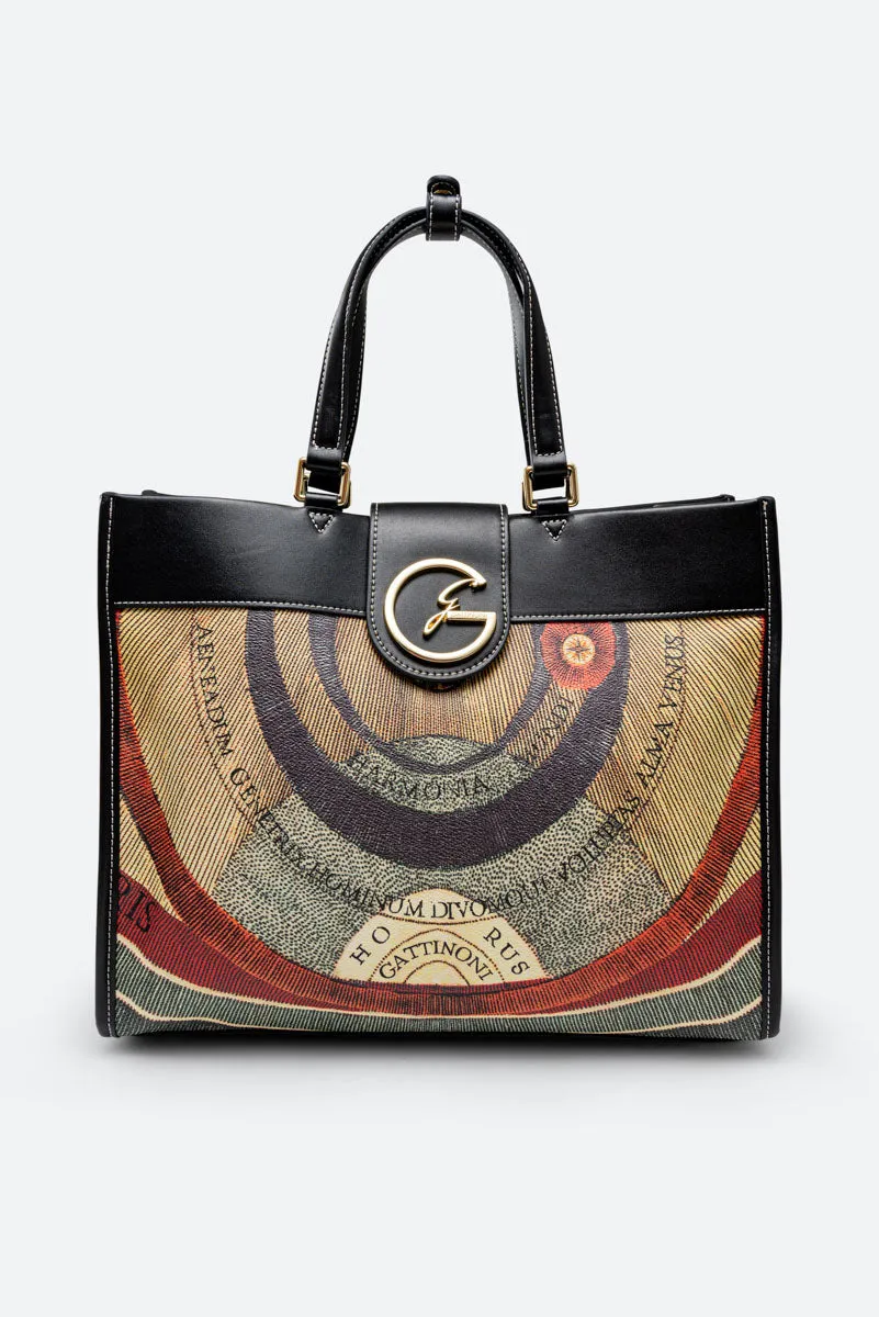 Borsa a mano large con tracolla Planetarium Classic