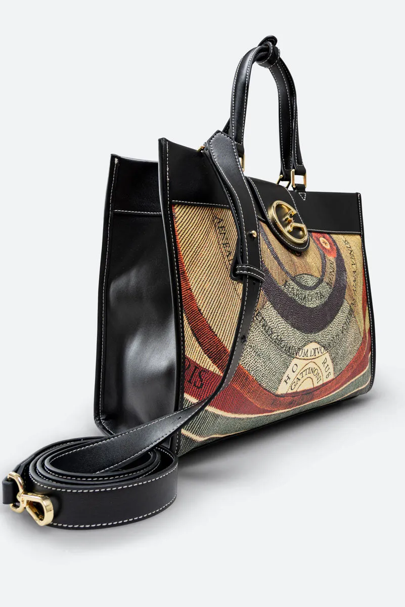Borsa a mano large con tracolla Planetarium Classic