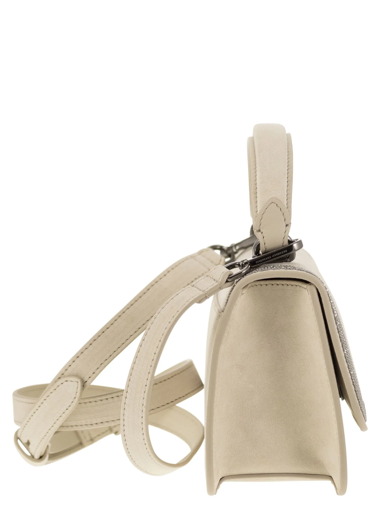 Borsa in camoscio con Precious Contour