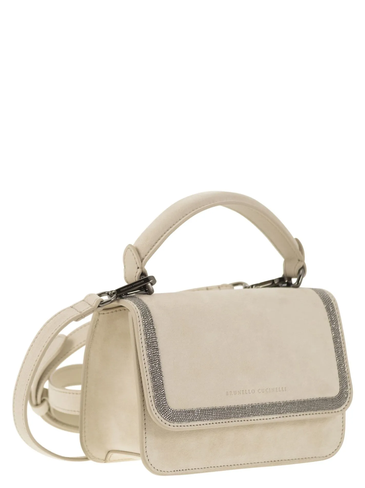 Borsa in camoscio con Precious Contour