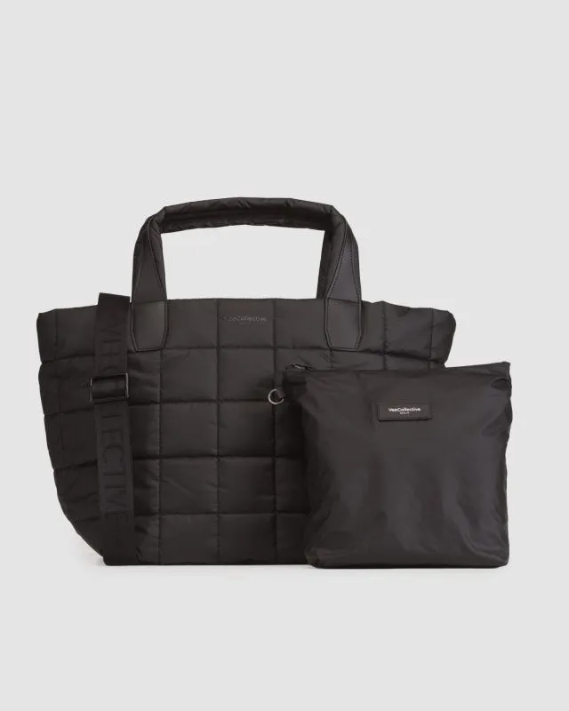 Borsa nera da donna Vee Collective Porter Tote Medium