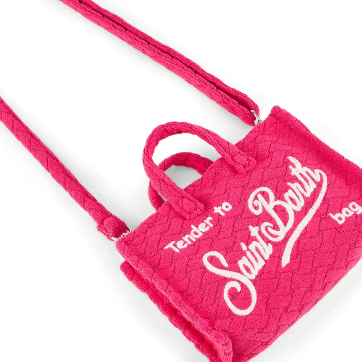 Borsa Phone Bag In Spugna Fucsia