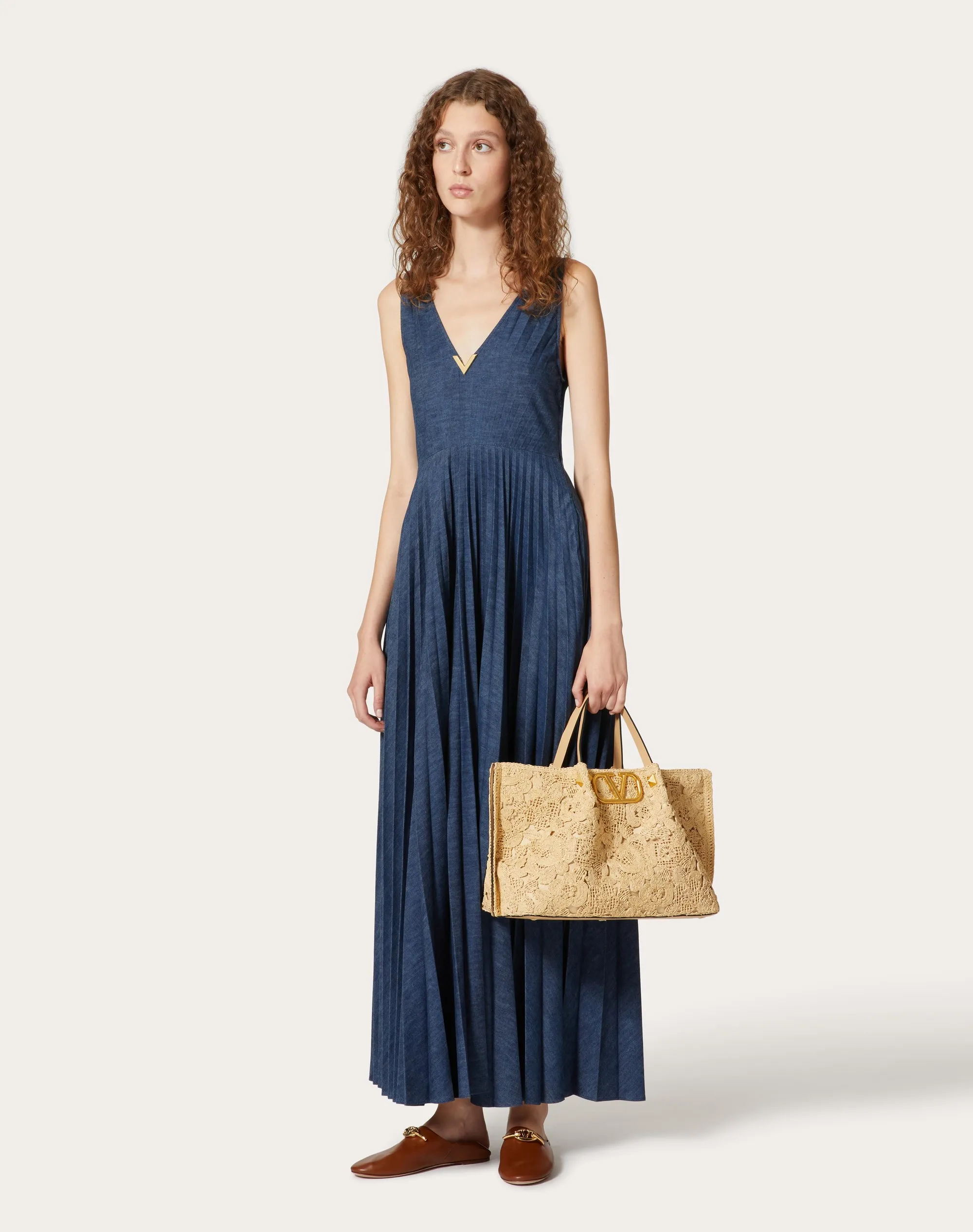BORSA SHOPPING MEDIA IN RAFIA EFFETTO PIZZO