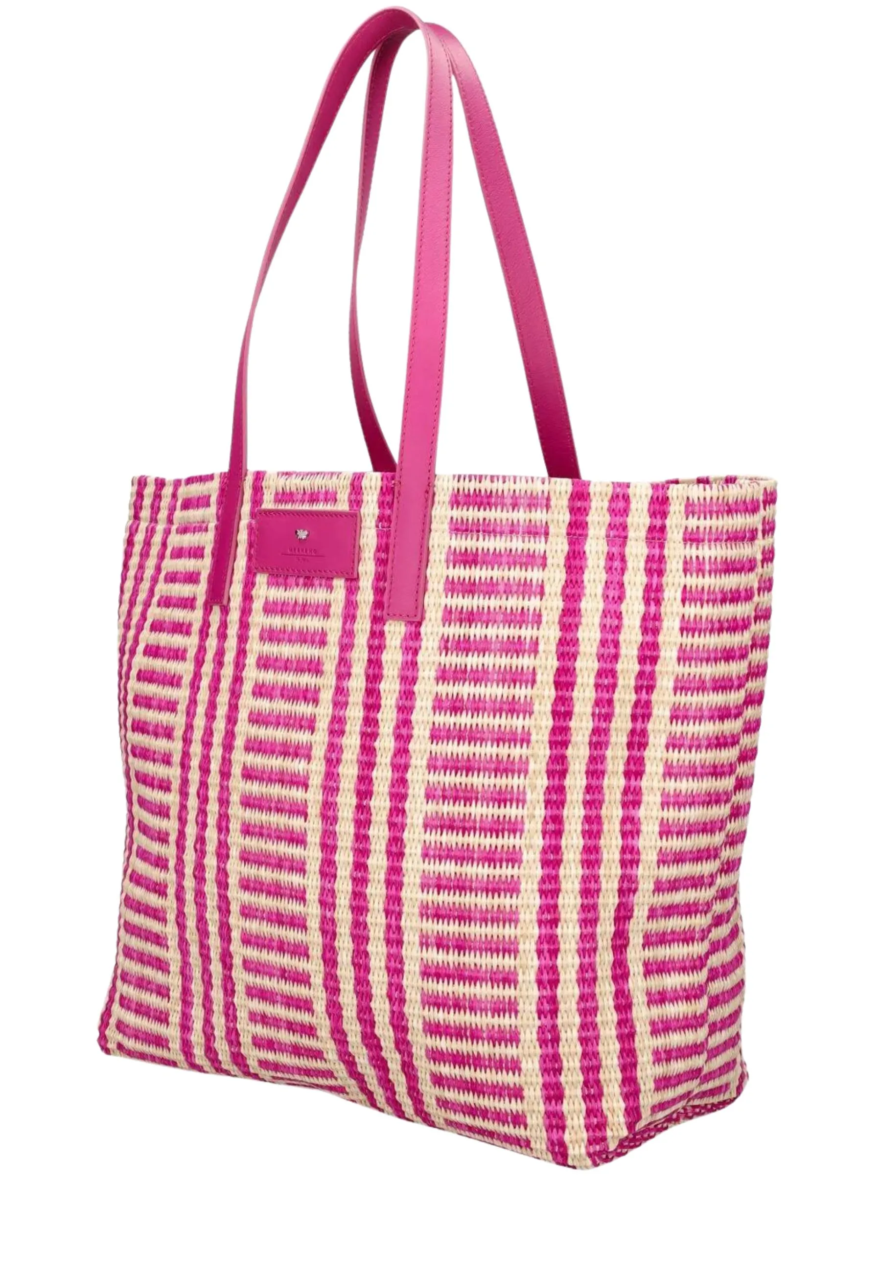 Borsa shopping Ottano effetto rafia