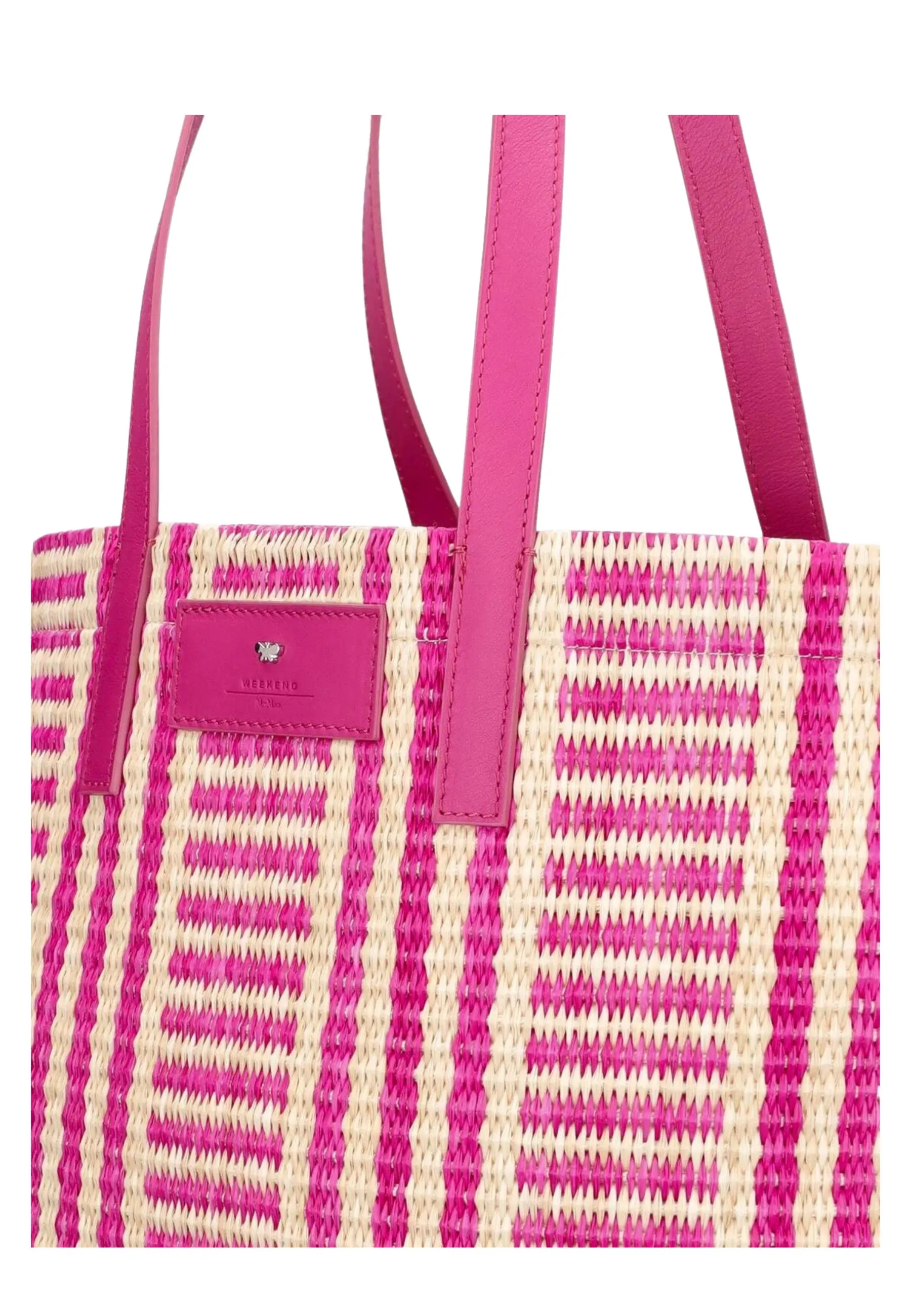 Borsa shopping Ottano effetto rafia
