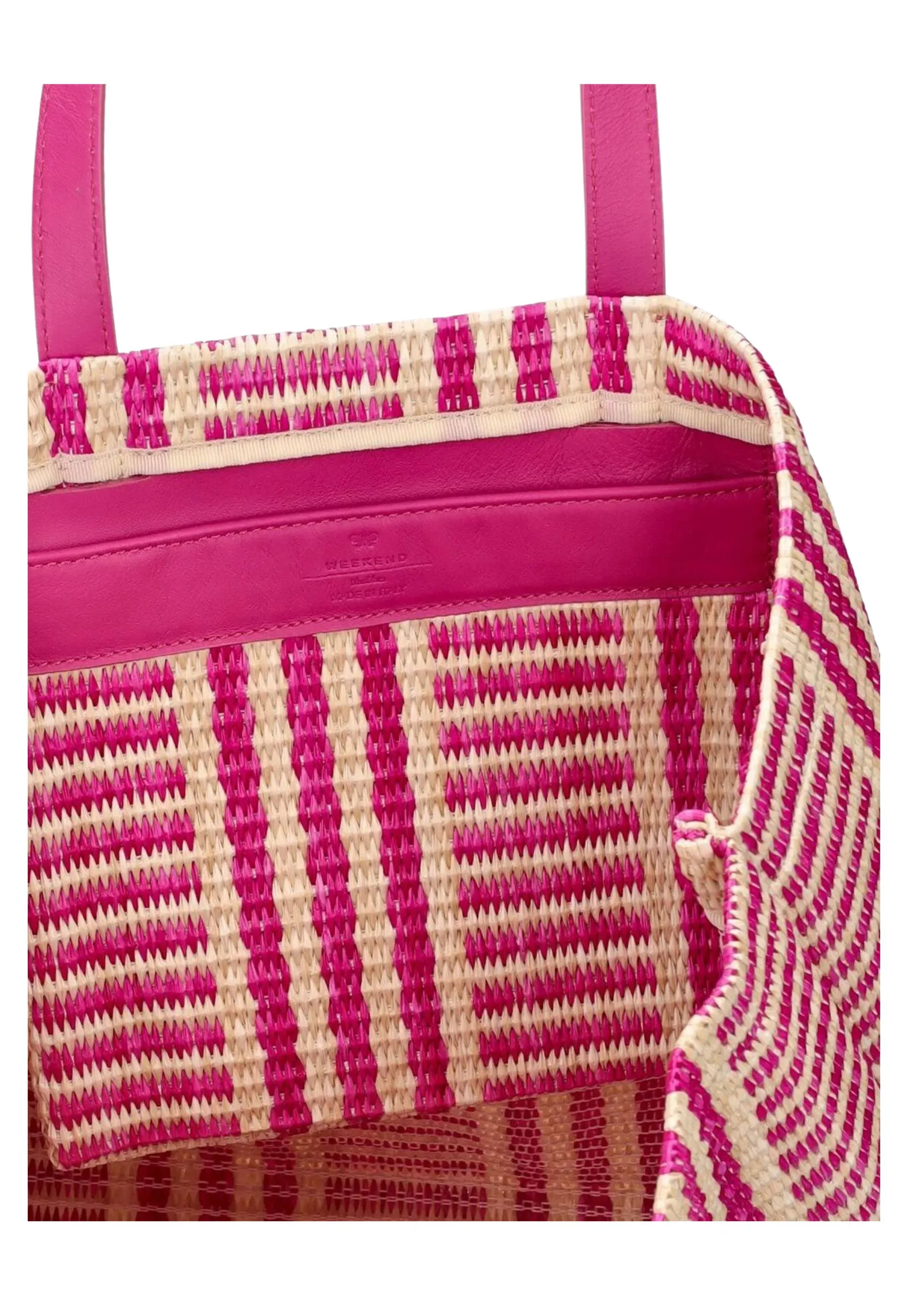 Borsa shopping Ottano effetto rafia