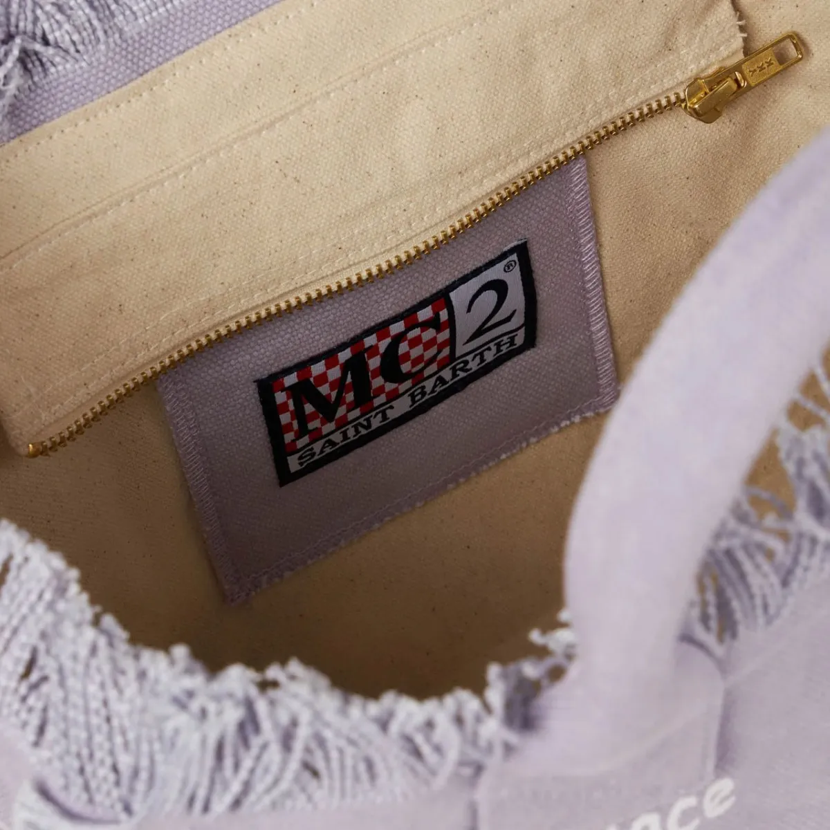 Borsa Vanity In Canvas Lilla